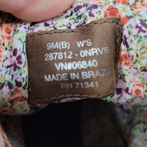 L.L. BEAN | tweed/leather outer & floral inner fashion heeled boots - Picture 10 of 11